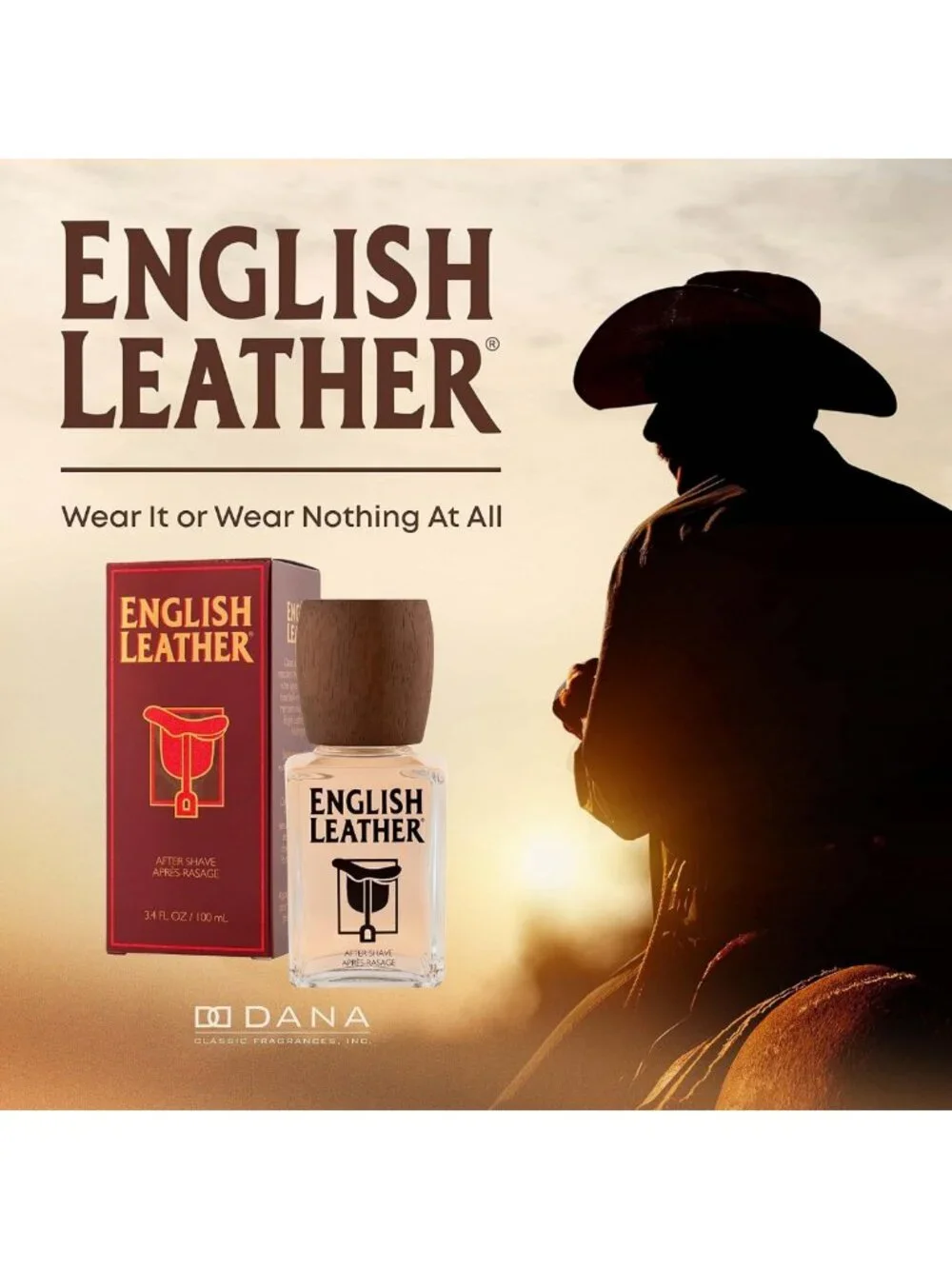 Men's Aftershave 3.4oz | English Leather Scent | Refreshing & Long-Lasting